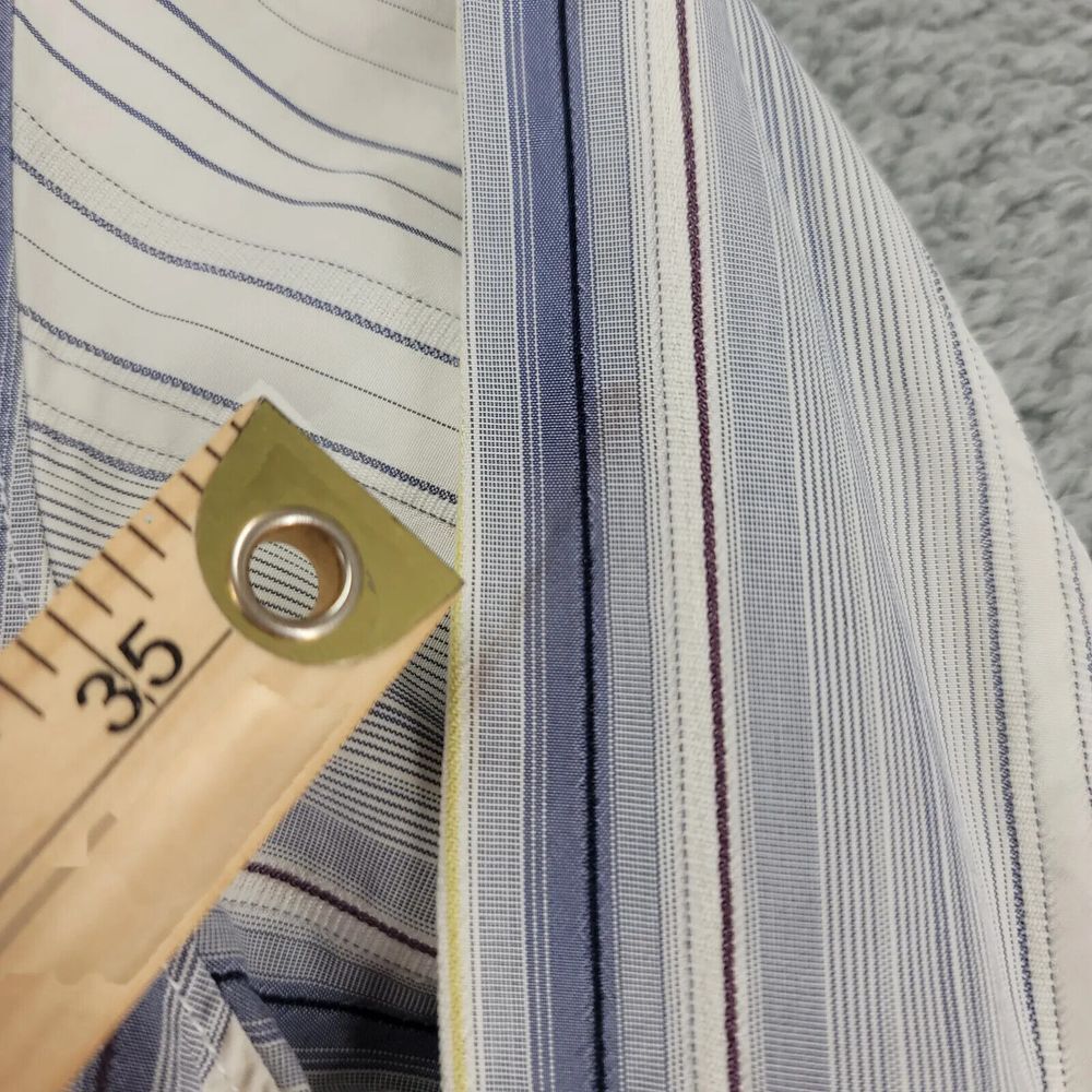 Tommy Bahama Shirt Mens Medium Tan Striped Silk Long Sleeve Button Up Relax - Picture 5 of 13